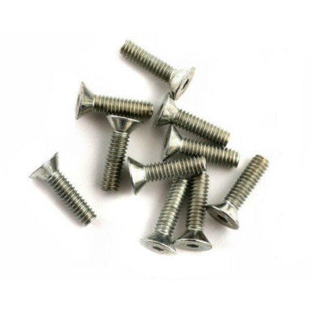 Tornillos de cabeza plana, 5-40 x 1/2" (10)