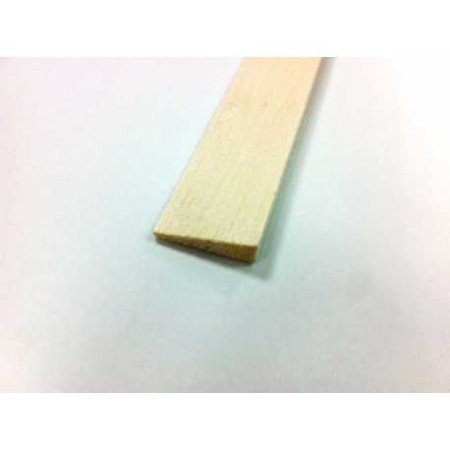 Borde Salida Balsa 23x5x2 mm  ( 1 metro de largo)