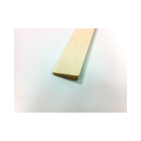 Borde de salida de balsa 20x5x1mm  ( 1 metro de largo)