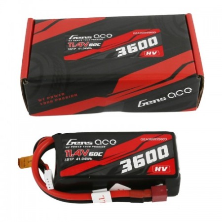 Gens Ace 3600 mah 11.4V 60C HV 3S1P