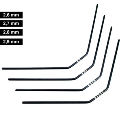 Set barras estabilizadoras traseras Mugen, Associated, Xray (4U)