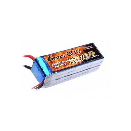 Gens ace 4s 1800mah Lipo 14.8V 40C para Avión RC