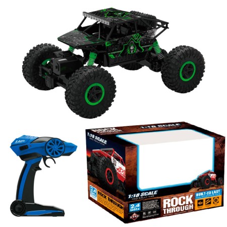 CRAWLER 1/18 4WD CON BATERIA 4.8v. NiCd VERDE