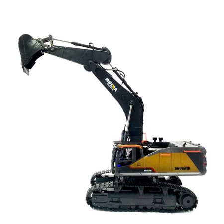 EXCAVADORA HUINA 1592 1/14 MODELO VOLVO SEMI METALICA 2,4GHZ