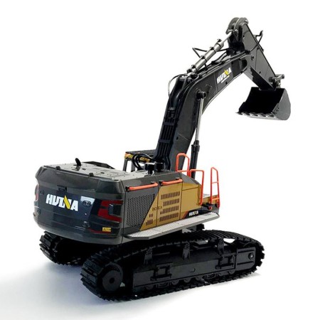 EXCAVADORA HUINA 1592 1/14 MODELO VOLVO SEMI METALICA 2,4GHZ