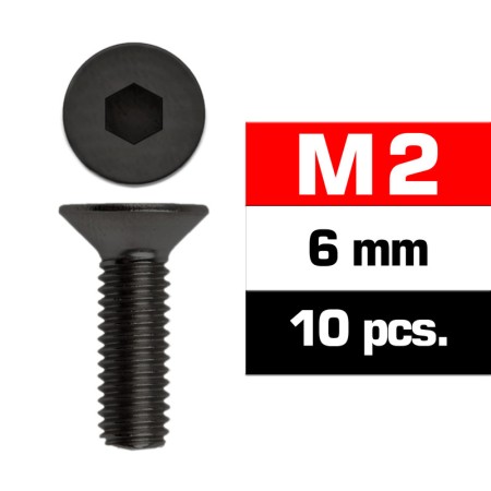 TORNILLOS M2x6mm AVELLANADO (10u.)