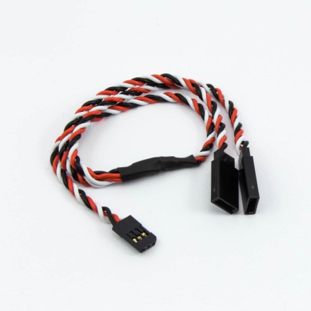 "Y" CONECTOR FUTABA CABLE TRENZADO (30cm)