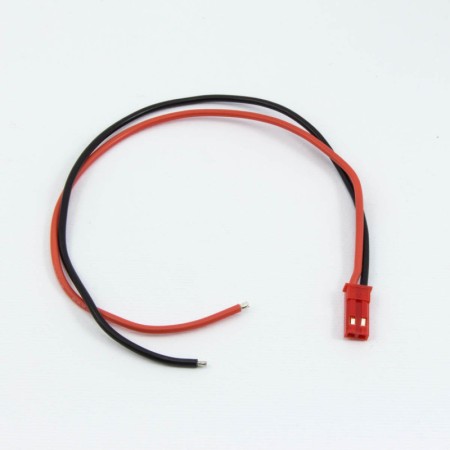 CONECTOR BEC MACHO CON CABLE (20cm)