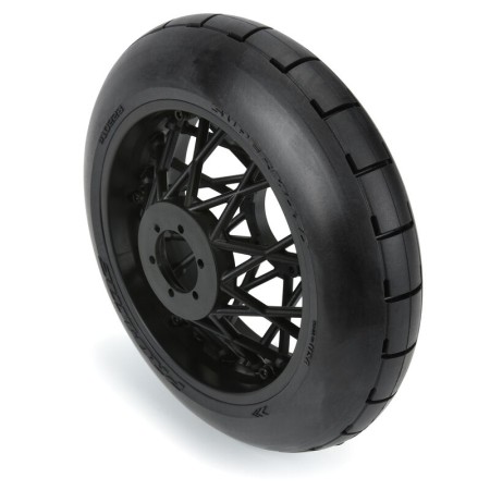 Rueda trasera Pro-line 1/4 Supermoto S3 Motorcycle Rear Tire MTD Black (1) para Losi PROMOTO-MX PRO1022310