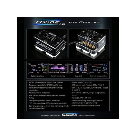 ÓXIDE DE ELCERAM 1/8 G1 ESC