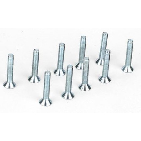 Tornillos de cabeza plana, 5-40 x 3/4" (10)